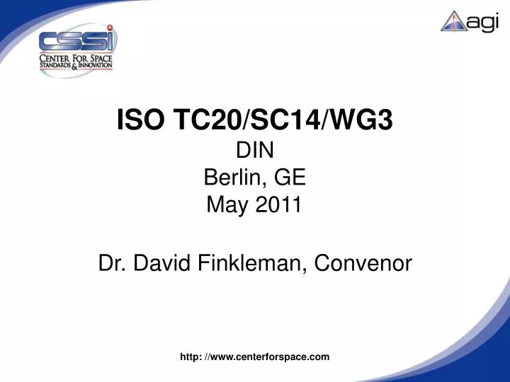 iso tc20 sc14 wg3 din berlin ge may 2011