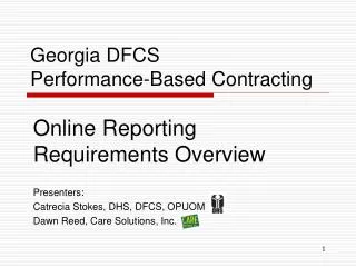 Georgia DFCS Performance-Based Contracting