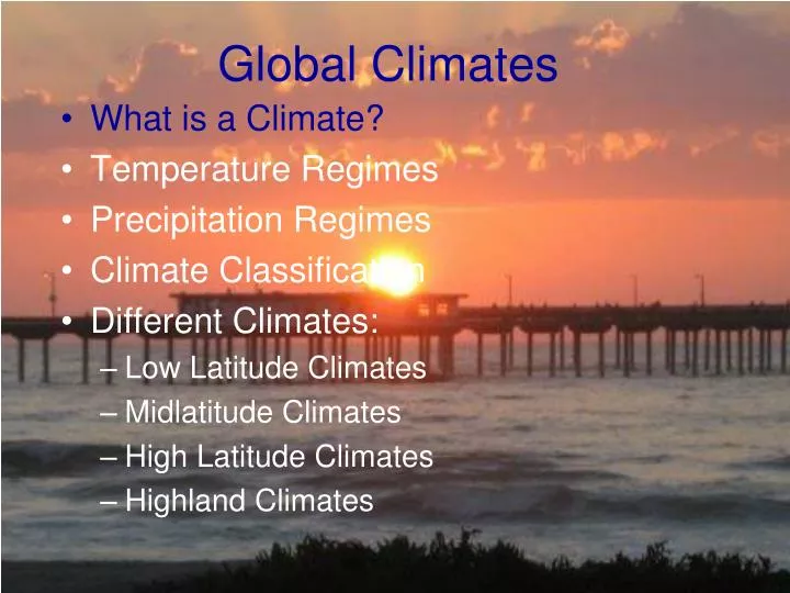 global climates