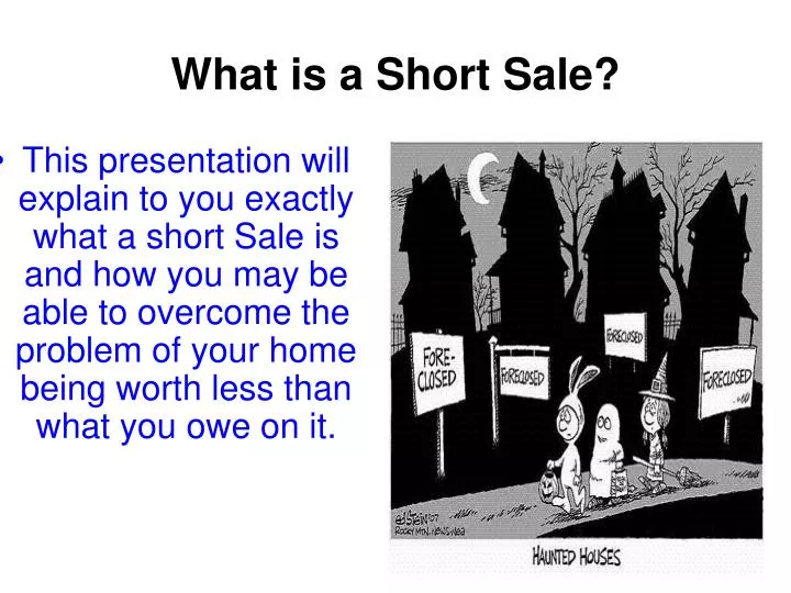 what is a short sale