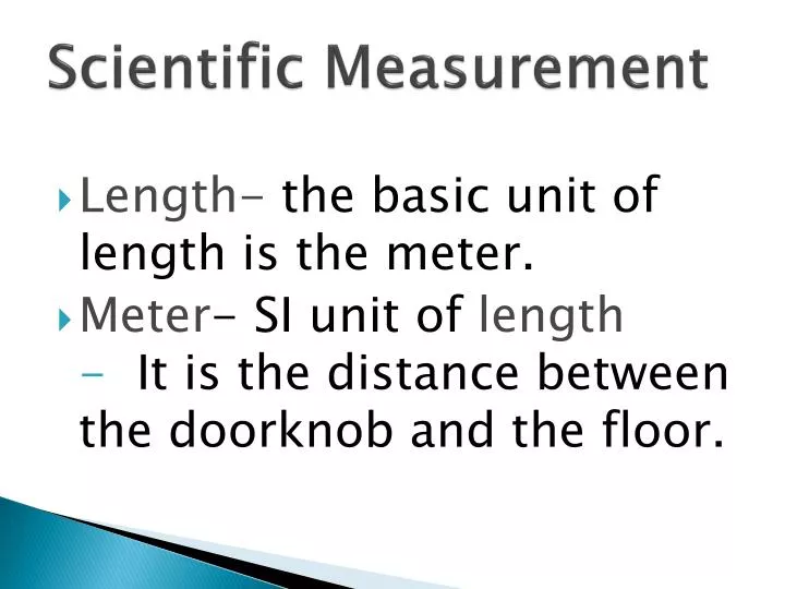 scientific measurement