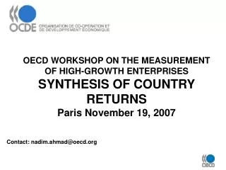 Contact: nadim.ahmad@oecd