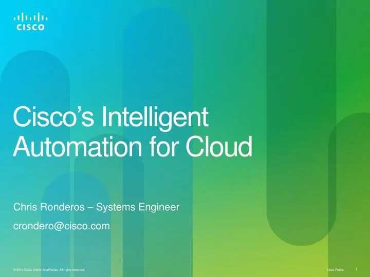 c isco s intelligent automation for cloud