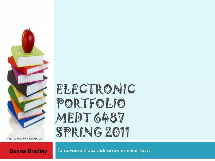 electronic portfolio medt 6487 spring 2011