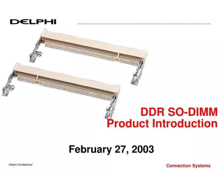 ddr so dimm product introduction