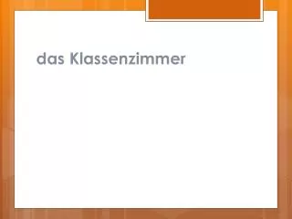 das klassenzimmer