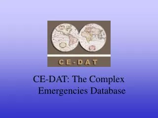 CE -DAT: The Complex Emergencies Database