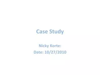 Case Study