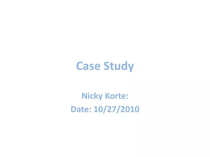 case study