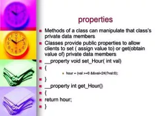 properties