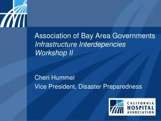 association of bay area governments infrastructure interdepencies workshop ii