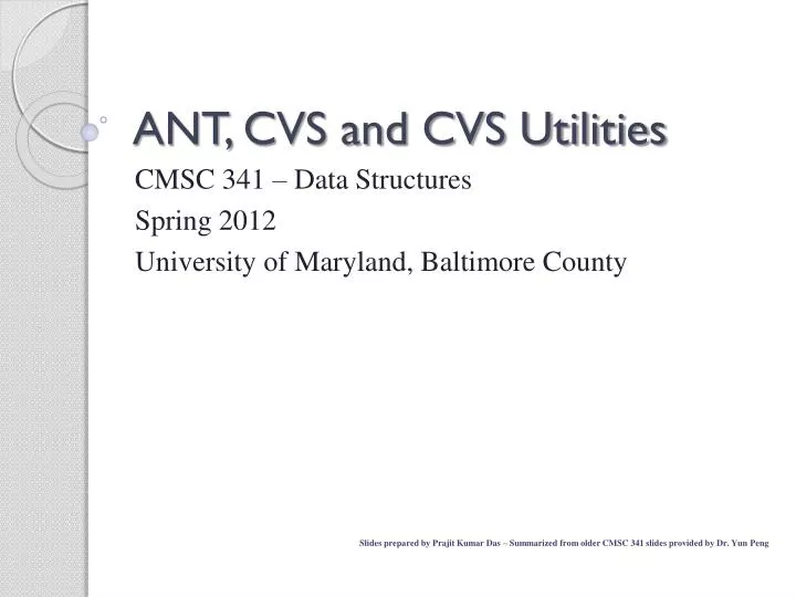 ant cvs and cvs utilities