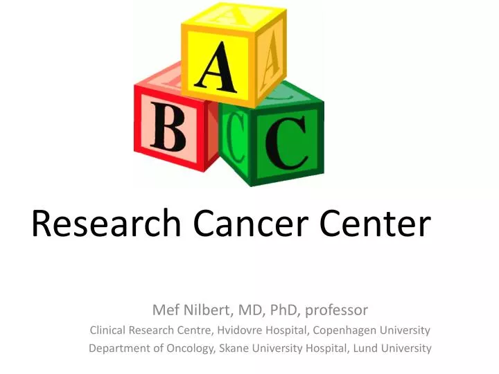 research cancer center