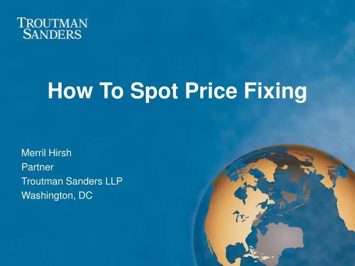 how to spot price fixing