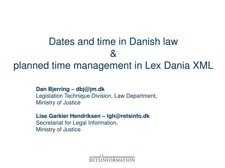 dates and time in danish law planned time management in lex dania xml