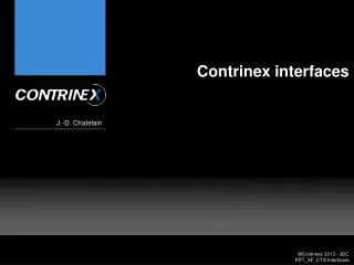 Contrinex interfaces