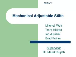 Mechanical Adjustable Stilts