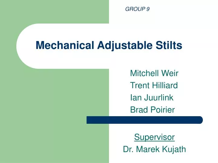 mechanical adjustable stilts