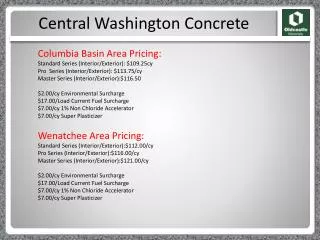 Central Washington Concrete