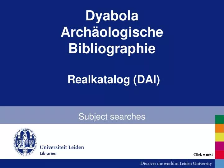 dyabola arch ologische bibliographie realkatalog dai