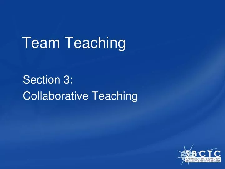 team teaching