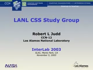 LANL CSS Study Group