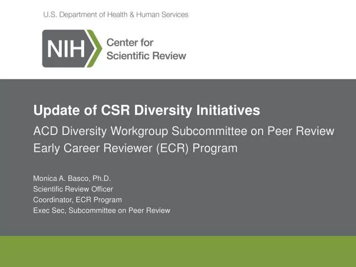 update of csr diversity initiatives