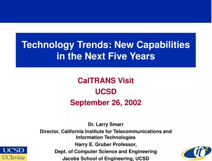 technology trends new capabilities in the next five years