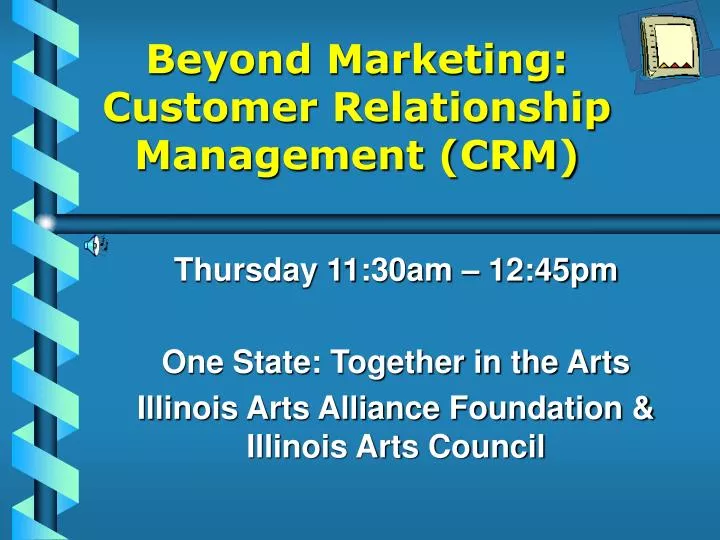 beyond marketing customer relationship management crm