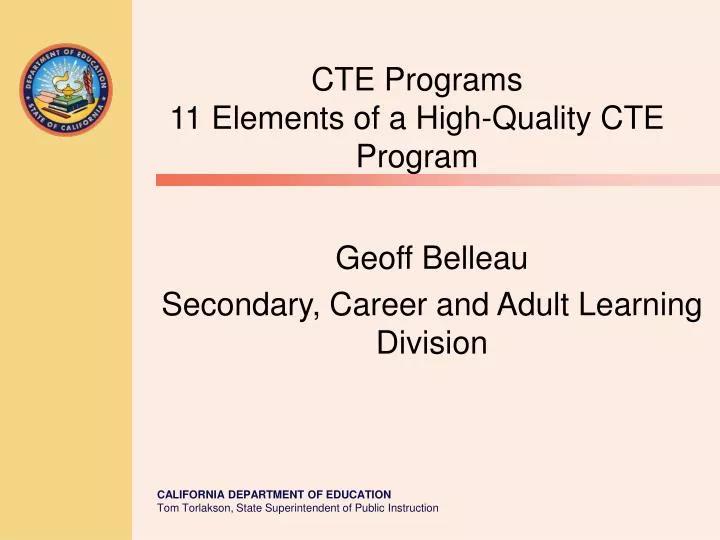 geoff belleau secondary career and adult learning division