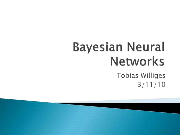 bayesian neural networks