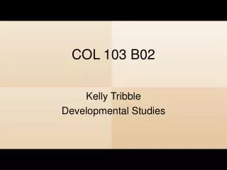 COL 103 B02