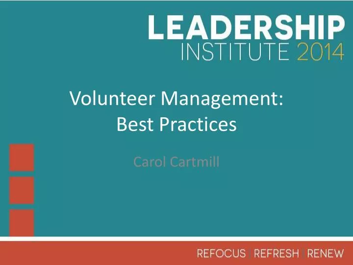 volunteer management best practices