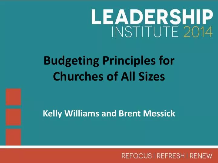 budgeting principles for churches of all sizes