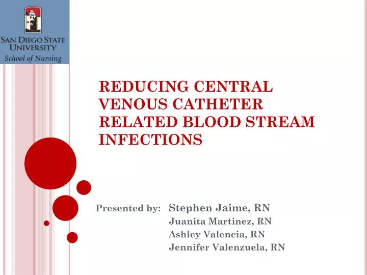 reducing central venous catheter related blood stream infections