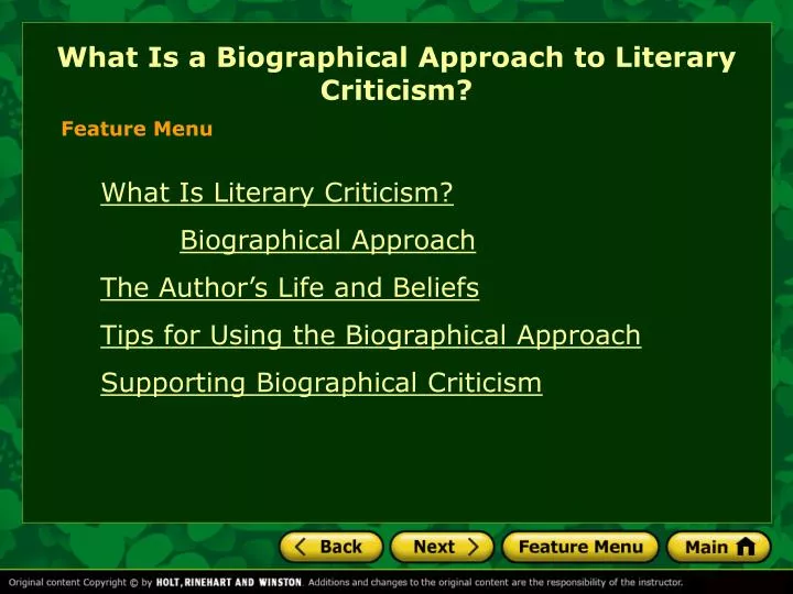 what is a biographical approach to literary criticism