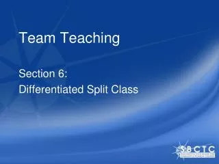 Team Teaching