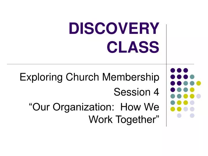 discovery class