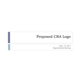 Proposed CRA Logo