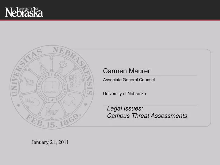legal issues campus threat assessments