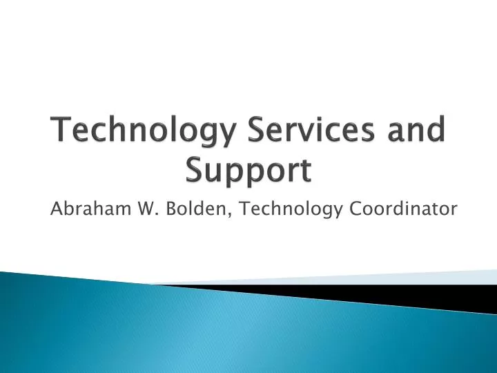 technology services and support