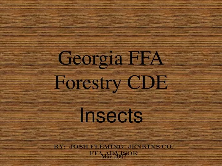georgia ffa forestry cde