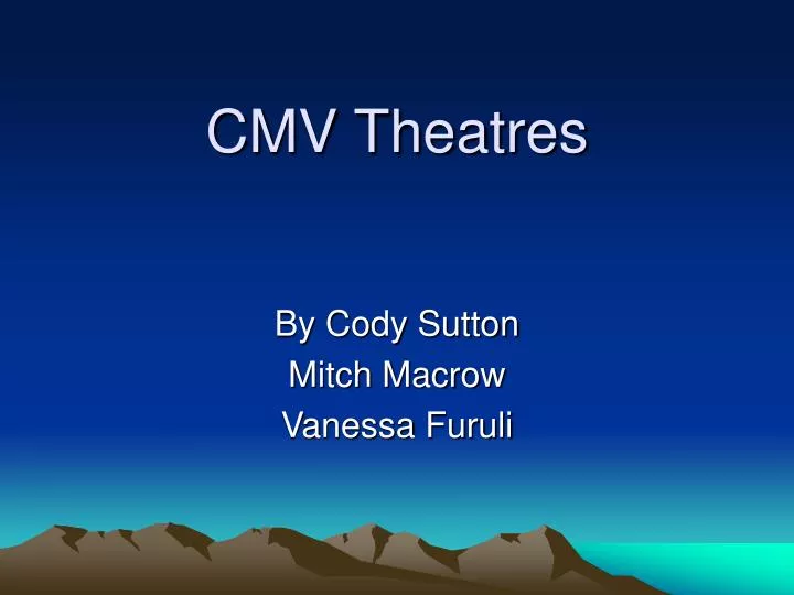 cmv theatres