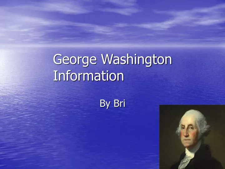 george washington information