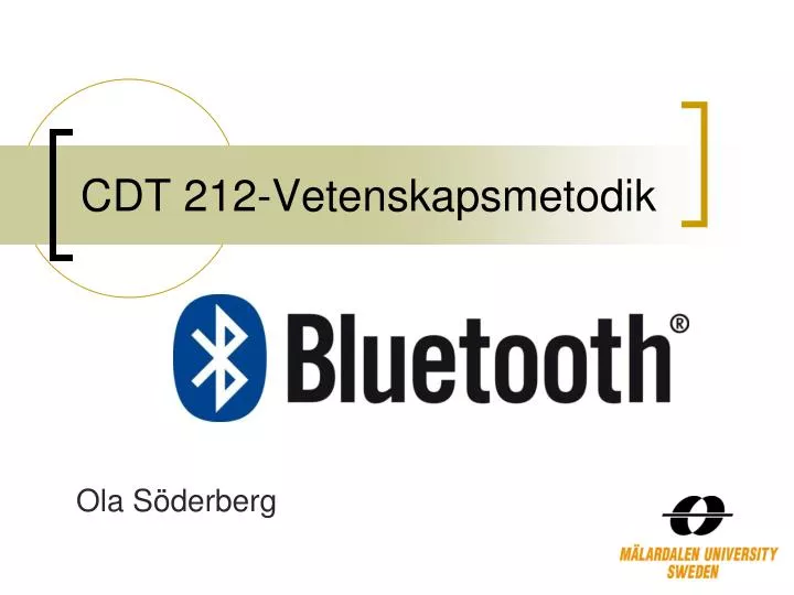 cdt 212 vetenskapsmetodik