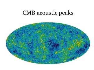 CMB acoustic peaks