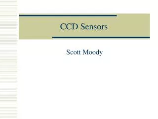 CCD Sensors