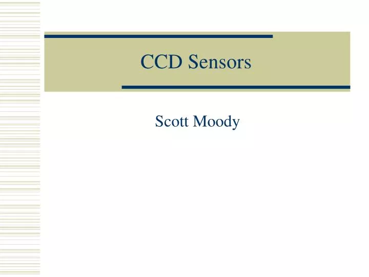 ccd sensors