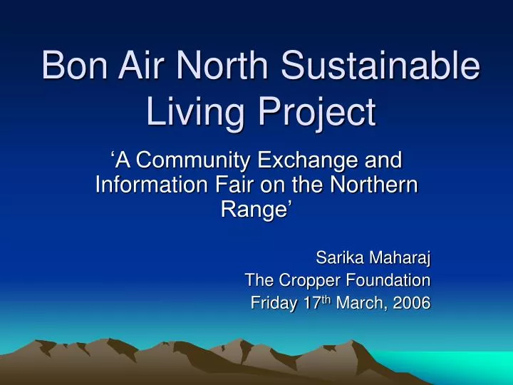bon air north sustainable living project