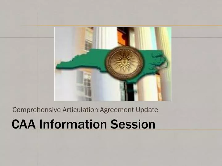 comprehensive articulation agreement update